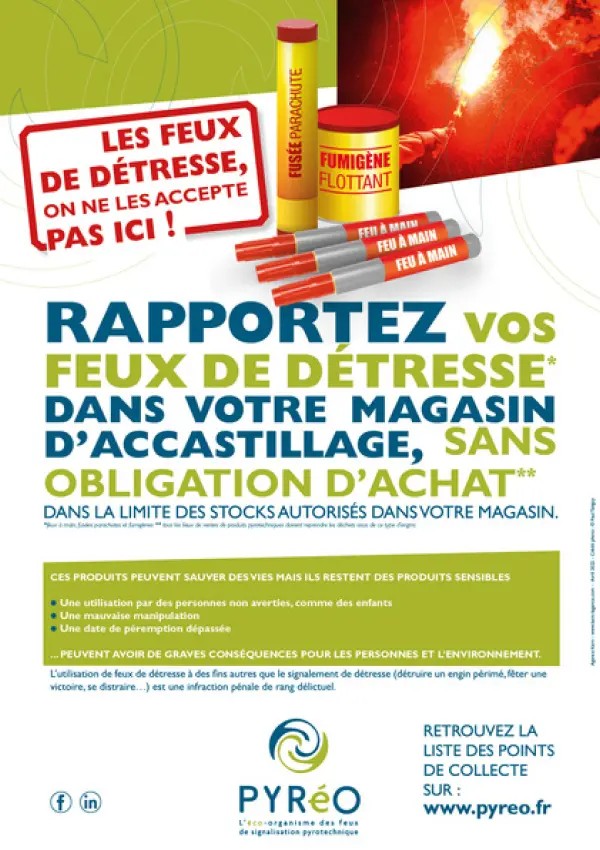 Affiche rapportez feux detresse
